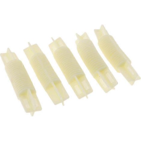 Lot de 5 raccords d'angle pour tringle à rideaux de baie vitrée, 26 mm et 28 mm, beige