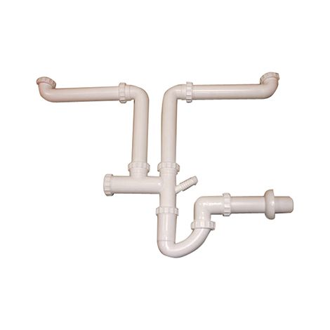 sifone salvaspazio a s 2 vasche 1 1/2" x 40 mm., per cucina