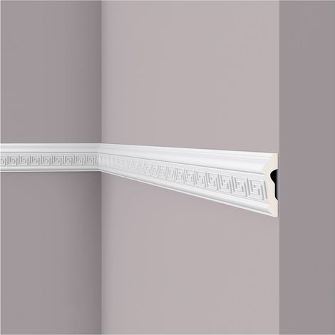 Moldura para pared NMC Z31 ARSTYL Noel Marquet Perfil de estuco Moldura flexible Moldura decorativa diseño moderno blanco 2 m (1/3)