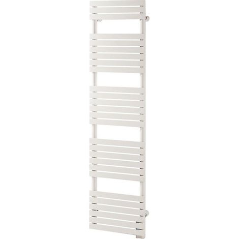 Acova – Sèche-serviettes eau chaude 614W – Tubes plats horizontaux 38x10,25mm – Finition métal brut – SY154040 (1/7)