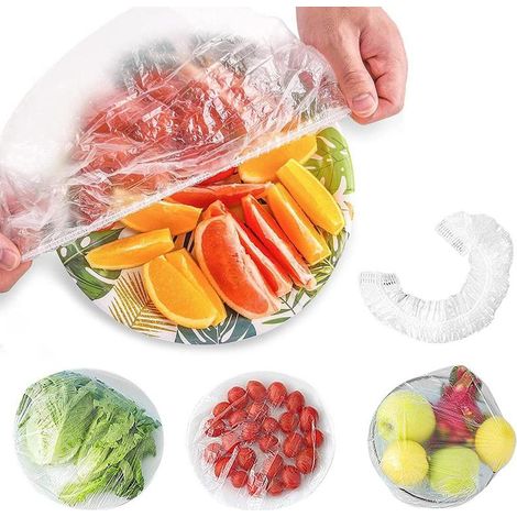 Couvercles alimentaires avec élastique, paquet de 200 (1/5)
