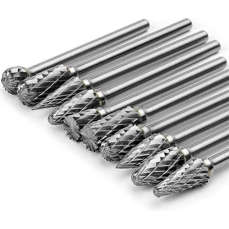 Jeu de fraises en carbure compatibles avec les outils rotatifs -- (1/5)