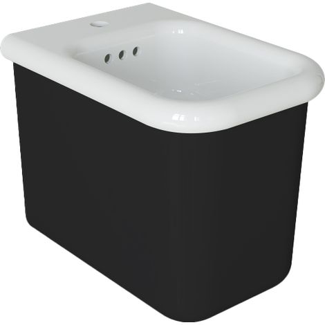 Retro-Bidet zum Aufstellen – True Colors Lite – Mattschwarz (1/5)