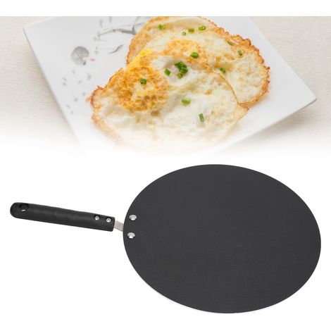 Cuisinière à gaz, poêle à crêpes ménagère, crêpière à œufs, poêle à frire, poêle à crêpes en aluminium, poêle à pizza (1/5)
