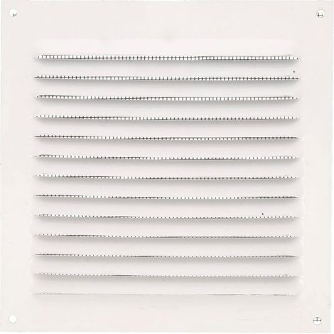 Grille de ventilation carrée - Grille d'évacuation d'air - Idéale pour les plafonds de cuisine et de salle de bain - 150 x 150 mm - Blanche (1/3)