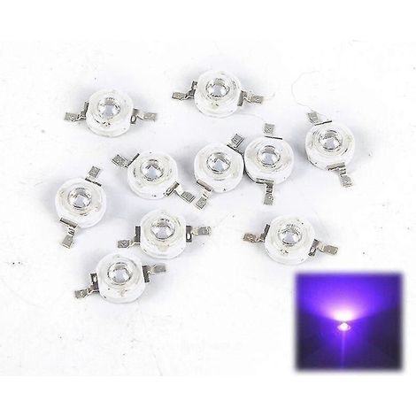 Pack of 10 3W LED bulbs with 395nm UV light - AquaForge (1/5)