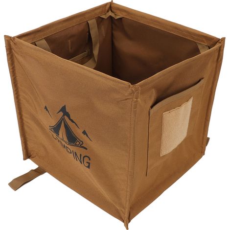 Poubelle pliable d'extérieur grande capacité 33 L en toile Oxford. Panier de rangement pliable pour corde de lancer, idéal pour les voyages, les pique-niques, le camping et les barbecues. Couleur : ka (1/5)