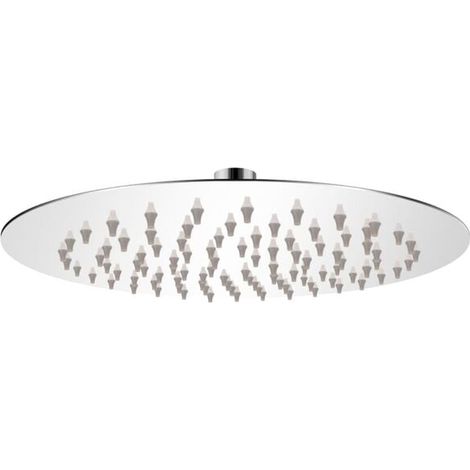 Pommeau de douche encastré rond en acier inoxydable de 20 cm (1/5)