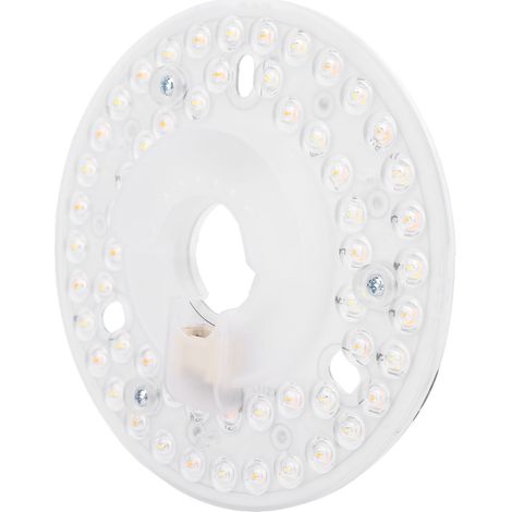 Panneau de remplacement pour éclairage de ventilateur de plafond LED rond tricolore haute luminosité à économie d'énergie (1/5)