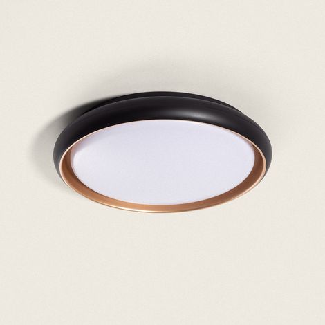 Plafón LED 28W Circular Ø410 mm CCT Seleccionable Rayan Negro