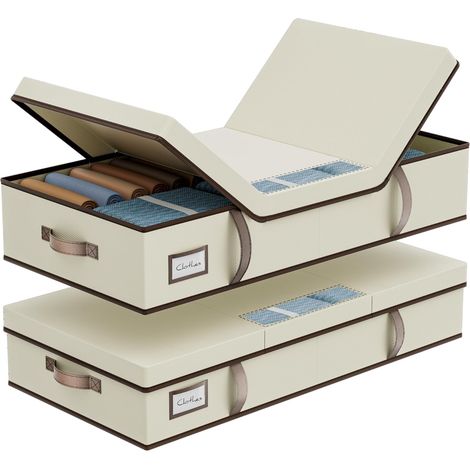Boîte de Rangement Sous Lit 80x40x15 cm – Grande Capacité