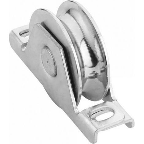 Roue gorge U sur roulement pour portail 20mm à encastrer - Ø120mm (1/2)