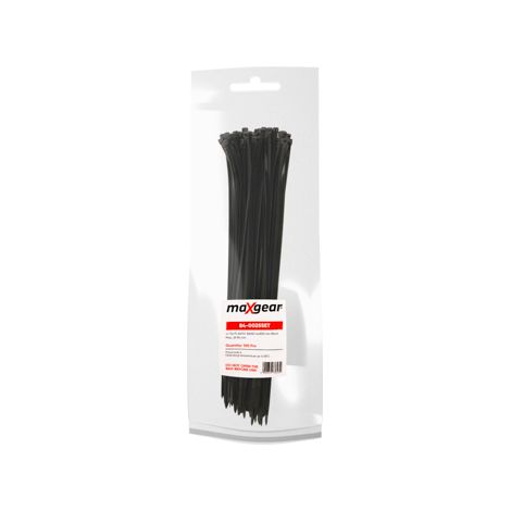 BANDE PLASTIQUE MAXGEAR 4X300 (100 PCS) NOIRE
