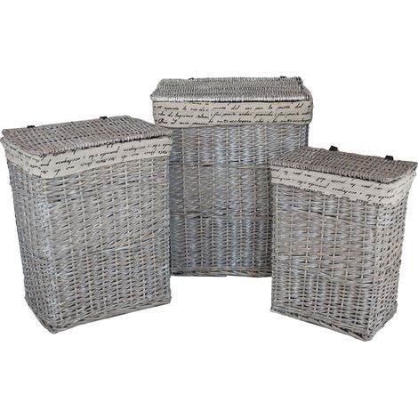 Set Di 5 Cesti Porta Biancheria Per Interno Camera Cameretta Bagno Lavanderia Salotto (1/2)