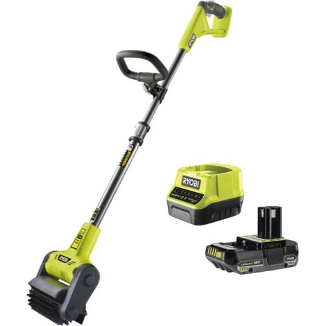 Pack RYOBI Nettoyeur de sol RY18PCB-0 - 18V One+ - Avec brosse universelle - 1 Batterie 2.0Ah - 1 Chargeur rapide