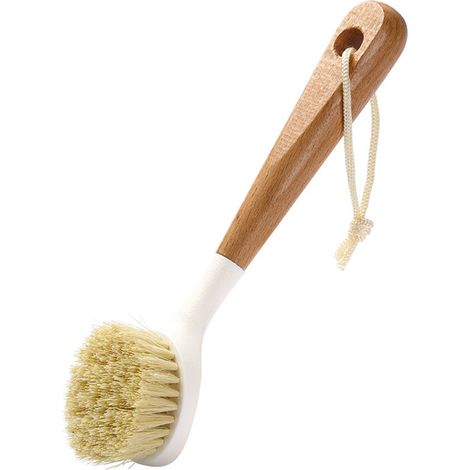 Spazzola per la pulizia di pentole con manico lungo, versatile ed efficiente, ideale anche come spazzola per ciotole, per il lavaggio in cucina. (1/5)