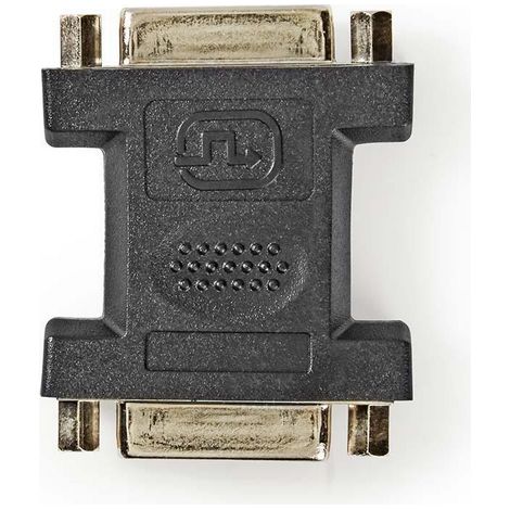 Adaptador dvi dvi i hembra de 245 pines dvi i hembra de 245 pines niquelado recto pvc negro bolsa de plastico