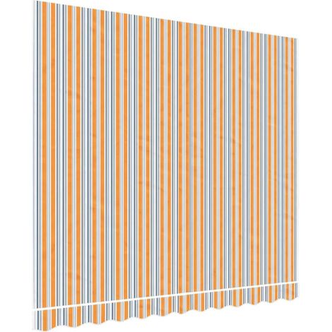 Ersatzstoff für Markise Orange und Blau 300x250 cm Polyester vidaXL (1/3)