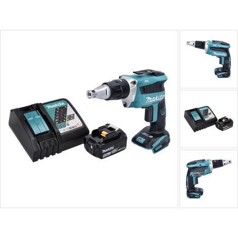 Avvitatore a batteria per cartongesso Makita DFS 452 RM1 18 V + 1x batteria 4,0 Ah + caricabatteria