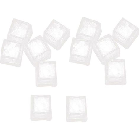 Lot de 12 glaçons LED étanches, lumineux et clignotants, pour décoration de bars, clubs et fêtes (B) (1/4)