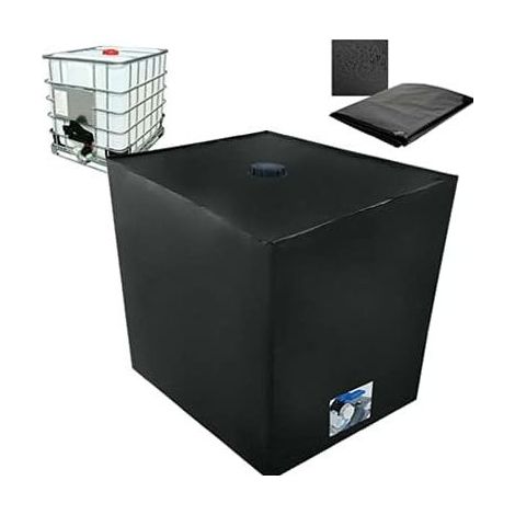 Bâche de réservoir d'eau, Bache pour Cuve 1000 L IBC, Anti-poussière Anti-UV Anti-Pluie (116 x 100 x 120 cm) (1/5)