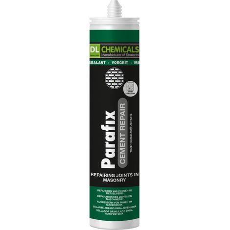 Pâte de réparation Parafix pour ciment - DL CHEMICALS - gris ciment, 310 ml