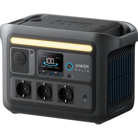 Stazione di energia portatile Anker Solix C800X nera 768Wh