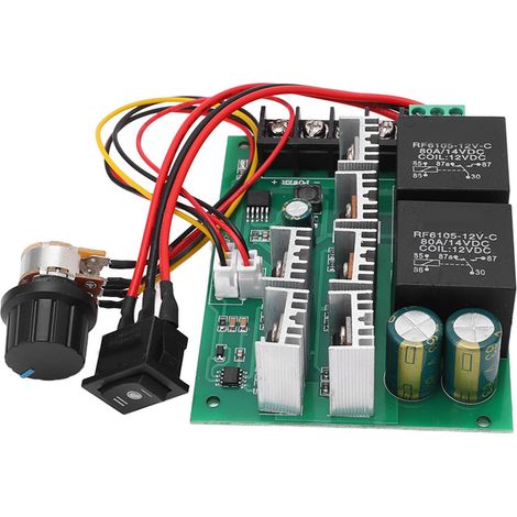 Gleichstrommotor-Controller, Bürstendrehzahlregelung, einstellbarer CW/CCW-Schalter, hohes Drehmoment, 40 A, 10–50 V (1/5)