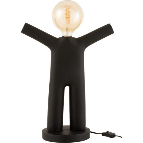 Lampe à Poser Déco "P'tit Maurice" 44cm Noir (1/3)
