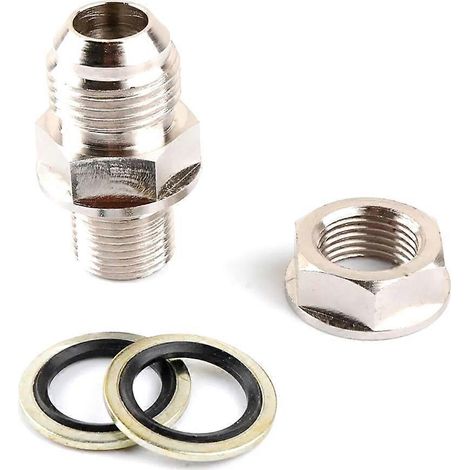 AN10 10AN DIY Turbo Universel Utilisation pour Carter d'huile / Bouchon de vidange de retour d'huile, raccord sans soudure (1/5)