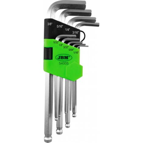 SET DE 9 LLAVES ALLEN EN PULGADA JBM 54005 (1/4)