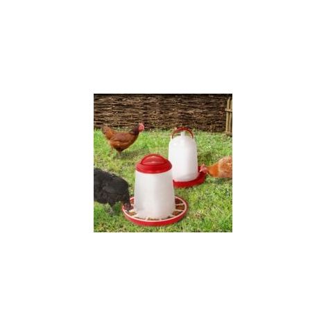 Lot mangeoire 2.5 KG et abreuvoir 2.5L pour poules et volailles (1/5)