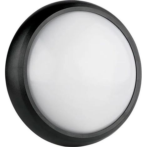 V-TAC VT-8014RD Plafonnier Dôme LED 8W lumière blanc chaud 3000K noir corps rond étanche IP66 - sku 1261 (1/5)