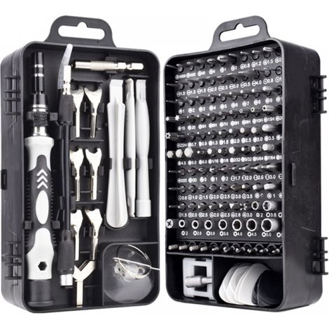 BEBUSINGOTO 135-in-1-Präzisionsschraubendreher-Set, magnetisches Präzisionsschraubendreher-Reparaturwerkzeug zur Reparatur von Elektronik, Uhren (1/5)