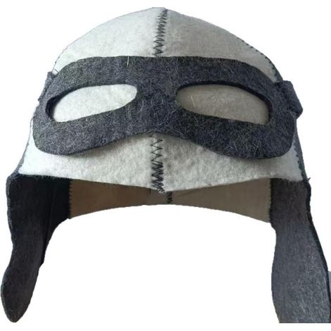 Chapeau de sauna en feutre classique pour le style pilote : casquette banya en laine respirante pour bain de vapeur – accessoire de spa résistant à la chaleur unisexe (1/5)