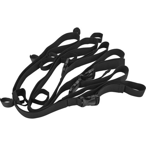 2 Pièces Sangles de Fixation pour Canne à Pêche en Nylon, Réglables 55‑79 Pouces, Support de Canne pour Voiture (1/5)