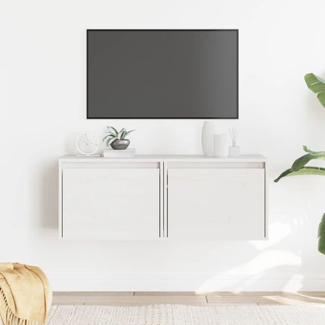 Wall Cabinets 2 pcs White 45x30x35 cm Solid Pinewood vidaXL (1/5)