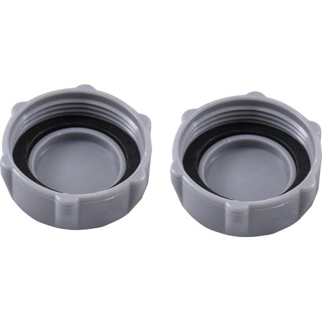Bouchon de valve de vidange de P6H1158 Robuste Accessoires de Piscine Compatible avec le Système de Valve de Vidange P01006 (Gris, Lot de 2) (1/5)