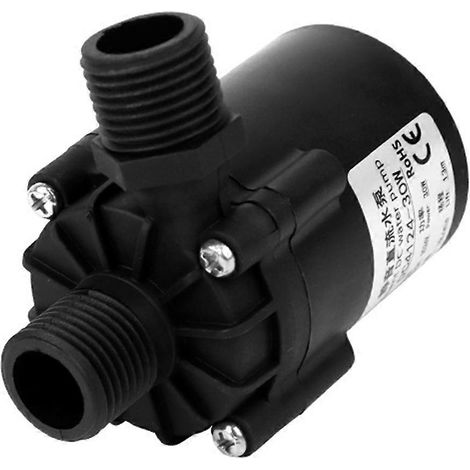 Mini pompe submersible, moteur sans balais ultra-silencieux 12 V CC, 800 litres/heure, 5 mètres de long, portable, adaptée aux systèmes de refroidissement de jardin. (1/5)