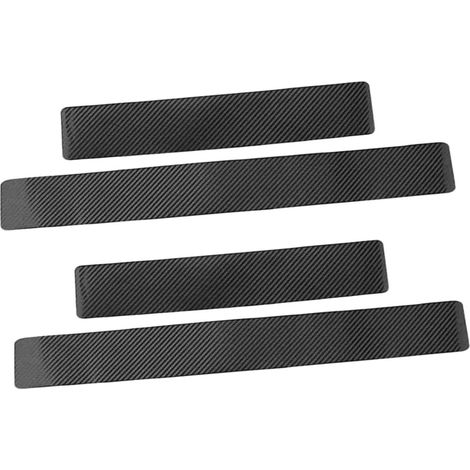de seuil de porte de voiture en fibre de carbone 3D noire (1/5)