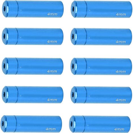 10 embouts de câble de changement de vitesse pour vélo en alliage d'aluminium 4mm bleu pour route VTT (1/5)