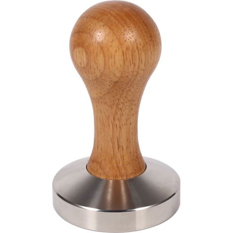 Langlebiger Holzstampfer, einzigartiges Griffdesign, rostfreie Espressomaschine, sicher für Zuhause und Büro – Crezuo
