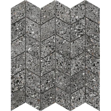 Ilcom Steinzeugmosaik auf Netz für Bad und Küche R9 29cm x 25.2cm - Multistone chevron (1/3)