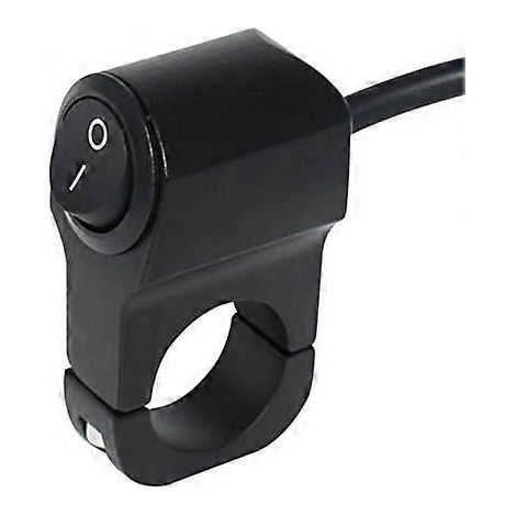 Interrupteur marche/arrêt 12 V CC pour guidon de moto en alliage d'aluminium, compatible avec le système électrique des phares antibrouillard et des phares de moto. (1/5)