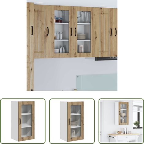 Küchenschrank Holzwerkstoff - Küchenschrank Artisan-Eiche 40 x 31 x 80 cm Holzwerkstoff (1/5)