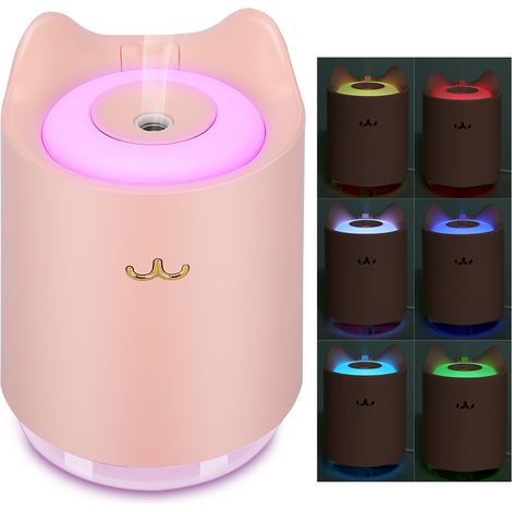 320-ml-USB-Luftbefeuchter in Rosa für Schlafzimmer und Büro (1/5)