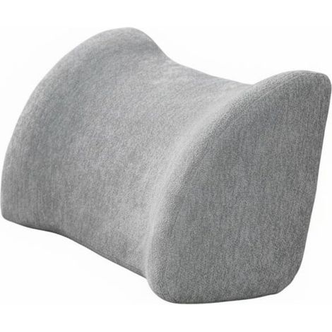 Chenille Sofa Cushion, Lumbar Support Pillow, Back and Head Support, Soft, Wear-Resistant Fabric, Elastic Foam, Back Support, Light Grey, 50cm High (1/5)