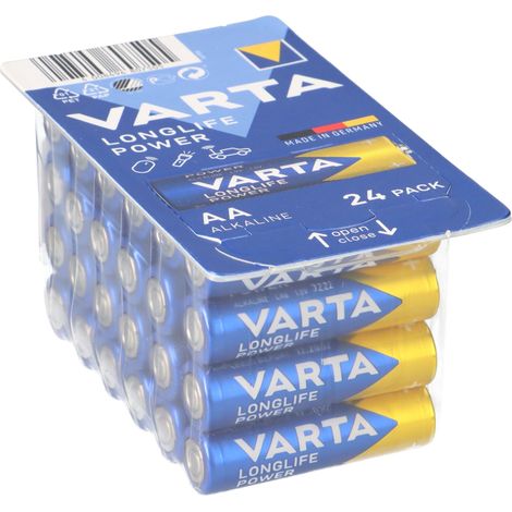 Varta VARTA Longlife Power AA Cube Pack24 Mignon (AA)-Batterie Alkali-Mangan 1.5 V 24 St. (1/5)