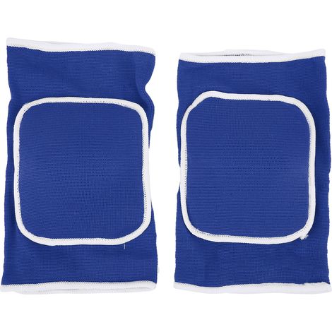 1 Paar Knieschoner mit dicker Schaumstoffpolsterung, Kniebandage für Tanz, Yoga und andere Sportarten, Blau (1/5)