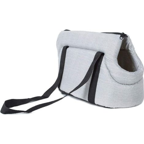 Sac de transport pour chien 1 pièce, bandoulière pour chien, sac de voyage pour chat, petit animal gris S (1/5)